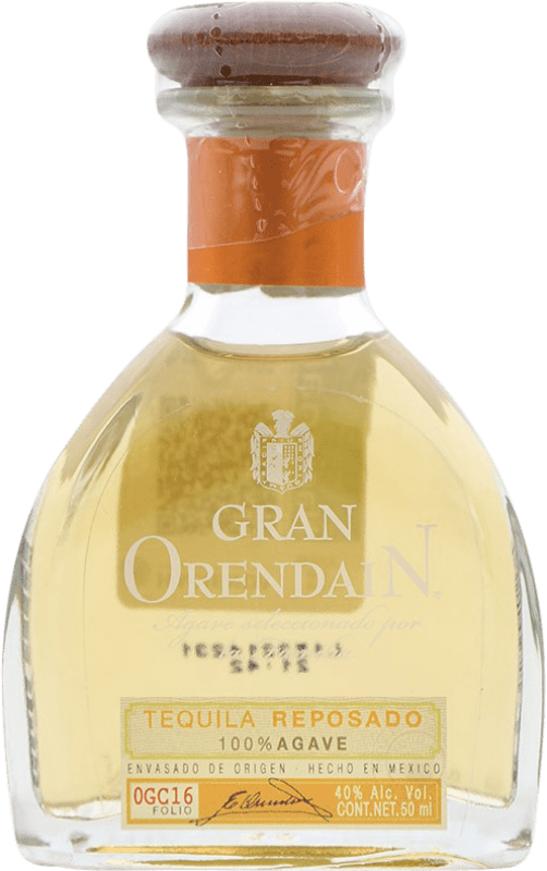 5,95 € Envio grátis | Tequila Orendain Reposado Garrafinha Miniatura 5 cl