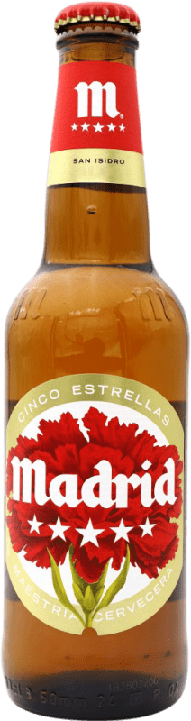 2,95 € | Bière Mahou 5 Estrellas San Isidro Édition Limitée Espagne Bouteille Tiers 33 cl
