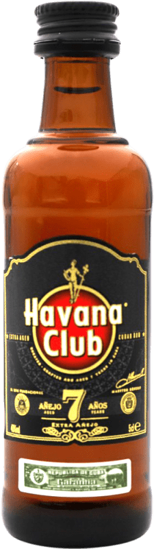 Free Shipping | Rum Havana Club Cuba 7 Years Miniature Bottle 5 cl