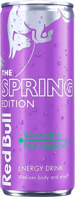 64,95 € Kostenloser Versand | 24 Einheiten Box Energydrink Red Bull Energy Drink Spring Ohne Zucker Dose 25 cl Pomelo — Grapefruit