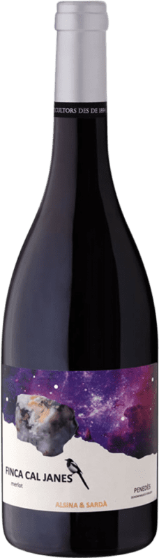 10,95 € | Vino Tinto Alsina & Sardà Cal Janés Seco Vino de Finca D.O. Penedès Cataluña España Merlot 75 cl