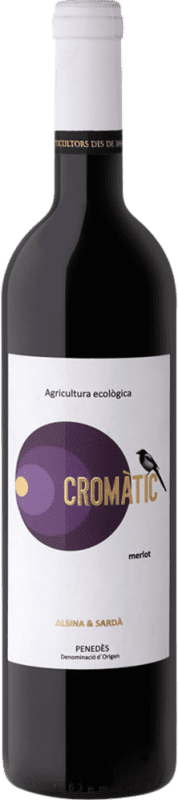 9,95 € | Red Wine Alsina & Sardà Cromàtic Seco — Dry D.O. Penedès Catalonia Spain Merlot Eco — Organic 75 cl