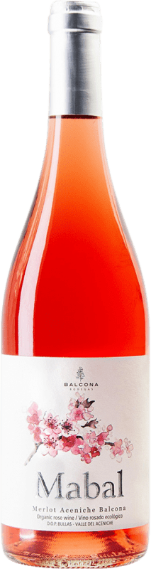 Envio grátis | Vinho Rosé Balcona Mabal Seco D.O. Bullas Região de Múrcia Espanha Merlot Bio — Ecológico 75 cl