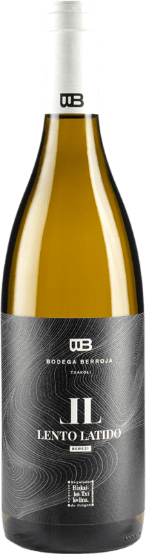 23,95 € | Vinho Branco Berroja Lento Latido Seco D.O. Bizkaiko Txakolina País Basco Espanha Riesling, Hondarribi Zuri, Hondarribi Zerratia 75 cl