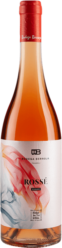 25,95 € | Vin Rosé Berroja Seco — Sec Rosé D.O. Bizkaiko Txakolina Pays Basque Espagne Hondarribi Beltza 75 cl