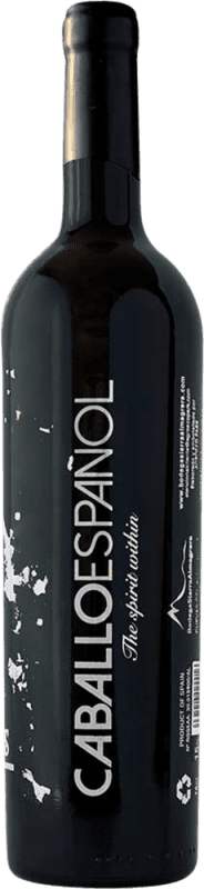 Envio grátis | Vinho Tinto Sierra Almagrera Caballo Español Seco Plata — Edição Prata I.G.P. Vino de la Tierra del Desierto de Almería Andaluzia Espanha Tempranillo, Syrah, Garnacha — Grenache, Monastrell 75 cl