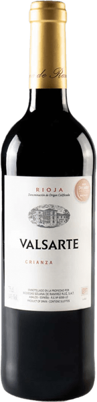 Kostenloser Versand | Rotwein Solana de Ramírez Ruiz Valsarte Seco — Trocken Crianza — Kurze Fassreifung D.O.Ca. Rioja La Rioja Spanien Tempranillo 75 cl