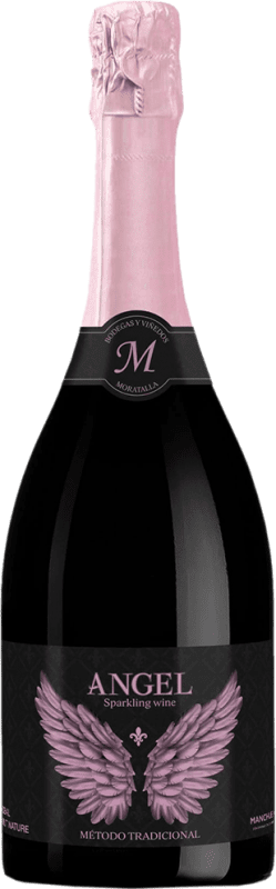 Envío gratis | Espumoso Rosado Moratalla Ángel Brut Nature Rosé — Rosado D.O. Manchuela Castilla la Mancha España Bobal 75 cl