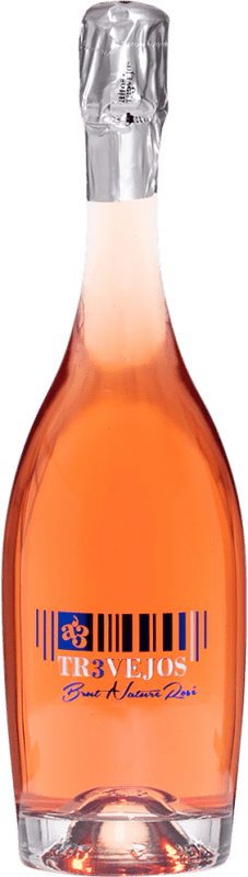 59,95 € 免费送货 | 桃红起泡酒 Altos de Tr3vejos Brut Nature — 天然干型起泡酒 Rosé — 桃红葡萄酒 D.O. Abona