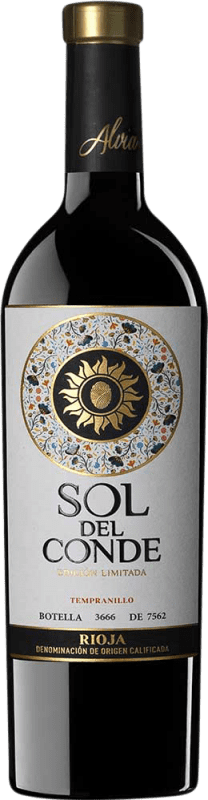 免费送货 | 红葡萄酒 Alvia Sol del Conde Seco — 干型 特级珍藏 D.O.Ca. Rioja 拉里奥哈 西班牙 Tempranillo — 丹魄 75 cl