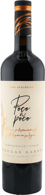 Envio grátis | Vinho Tinto Gardel Poco a Poco Tempranillo Syrah Seco I.G.P. Vino de la Tierra de Castilla Castela-Mancha Espanha Tempranillo, Syrah Bio — Ecológico 75 cl Vegano