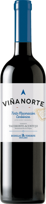 18,95 € Envío gratis | Vino Tinto Insulares Tenerife Viña Norte Seco Maceración Carbónica D.O. Tacoronte-Acentejo
