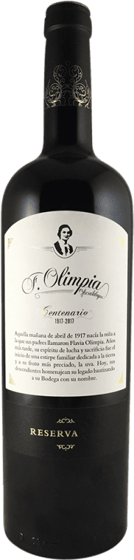 Envío gratis | Vino Tinto Olimpia Seco Centenario Reserva D.O. Navarra Navarra España Garnacha 75 cl