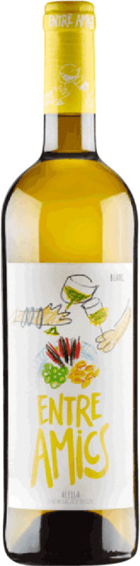 Envio grátis | Vinho Branco Bouquet d'Alella Entre Amics Seco D.O. Alella Catalunha Espanha Syrah, Garnacha — Grenache, Cabernet Sauvignon Bio — Ecológico 75 cl Vegano