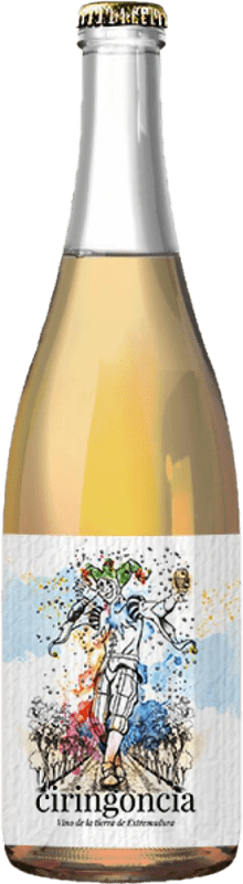 Kostenloser Versand | Weißer Sekt Castuo Ciringoncia Seco — Trocken I.G.P. Vino de la Tierra de Extremadura Extremadura Spanien Arinto, Moscatel — Muskateller 75 cl