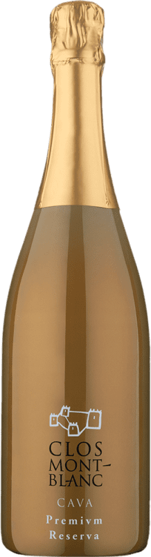 19,95 € | Spumante Bianco Clos Montblanc Brut Nature Dorado — Dorato Riserva D.O. Cava Catalogna Spagna Macabeo, Parellada Bio — Ecologico 75 cl Vegano