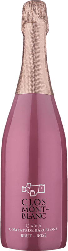 送料無料 | ロゼのスパークリングワイン Clos Montblanc Brut — ブリュット D.O. Cava カタロニア スペイン Trepat — トレパット 75 cl Vegan — ヴィーガン