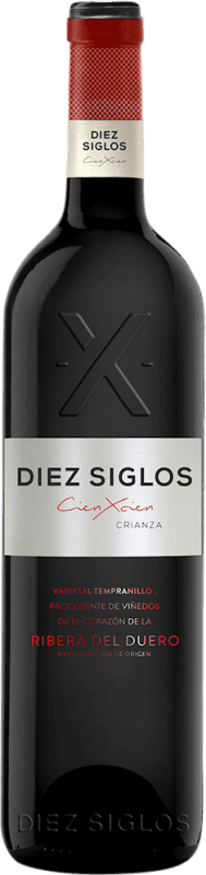 16,95 € | Vin Rouge Diez Siglos Seco — Sec Crianza D.O. Ribera del Duero Castille et Leon Espagne Tempranillo 75 cl