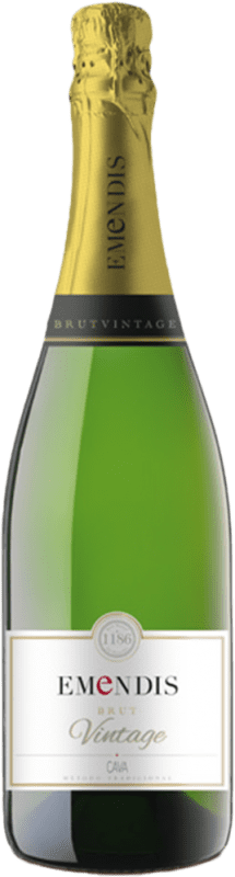 21,95 € 送料無料 | 白のスパークリングワイン Emendis Brut — ブリュット Vintage D.O. Cava
