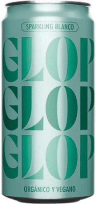 129,95 € Envoi gratuit | Boîte de 24 unités Vin Mousseux Blanc Glop Seco — Sec D.O. Catalunya Bio — Écologique Canette 20 cl Végan