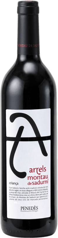 Spedizione Gratuita | Vino Rosso Montau de Sadurní Seco — Secco Crianza — Invecchiato in Botte D.O. Penedès Catalogna Spagna Merlot, Garnacha — Grenache, Cabernet Sauvignon 75 cl