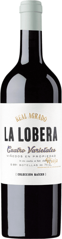 Envío gratis | Vino Tinto Real Agrado La Lobera Seco D.O.Ca. Rioja La Rioja España Tempranillo, Garnacha, Mazuelo 75 cl
