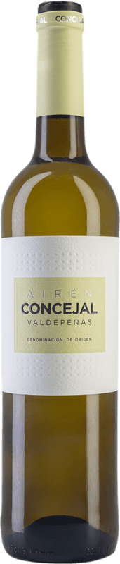 免费送货 | 白葡萄酒 Vinícola de Valdepeñas Concejal Seco — 干型 D.O. Valdepeñas 卡斯蒂利亚 - 拉曼恰 西班牙 Airén — 艾伦 75 cl