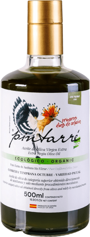 19,95 € | Huile d'Olive Pintarré Cosecha Temprana — Récolte Précoce, Sin Filtrar — Non Filtré, HOVE Vierge Extra D.O. Sierra Mágina Jaén Espagne Picual Bio — Écologique Bouteille Medium 50 cl Verre