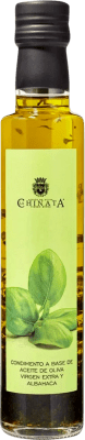 Olive Oil La Chinata Condimento — Condiment, EVOO Extra Virgin Small Bottle 25 cl Glass Albahaca — Basil