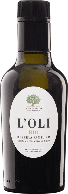 免费送货 | 橄榄油 Cuadrat Valley L'Oli Colección Familiar — 家族典藏, EVOO 特级初榨 D.O.P. Les Garrigues 加泰罗尼亚 西班牙 Arbequina — 阿贝基纳 Bio — 生态 有机 天然 小瓶装 25 cl 玻璃