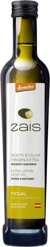 Spedizione Gratuita | Olio d'Oliva Syrona Zais EVO Extra Vergine Jaén Spagna Picual Bio — Ecologico Bottiglia Medium 50 cl Vetro