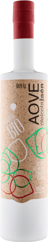 28,95 € Kostenloser Versand | Olivenöl Oleícola Jaén E-NOL Extra Nativ Eco — Biologisch Medium-Flasche 50 cl Glas