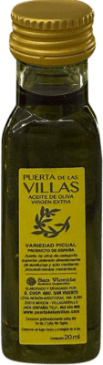 192,95 € 送料無料 | 280個入りボックス オリーブオイル San Vicente Puerta de las Villas Cosecha Temprana — 早摘み, EVOO エキストラバージン ミニチュアボトル 2 cl PET — ペット