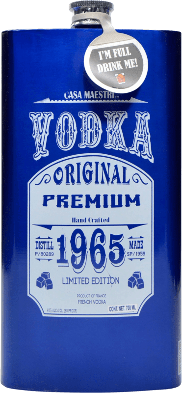 33,95 € Kostenloser Versand | Wodka Casa Maestri 1965 Limitierte Edition, Premium Flachmann 70 cl
