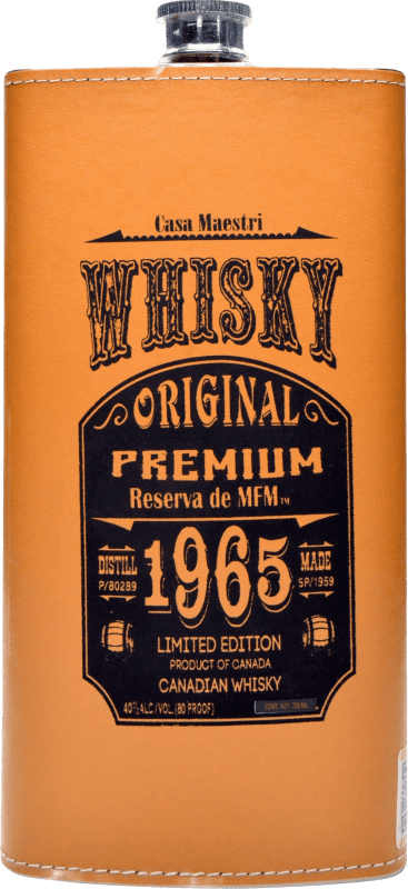 52,95 € Spedizione Gratuita | Whisky Blended Casa Maestri 1965 Edizione Limitata, Premium Fiaschetta 70 cl