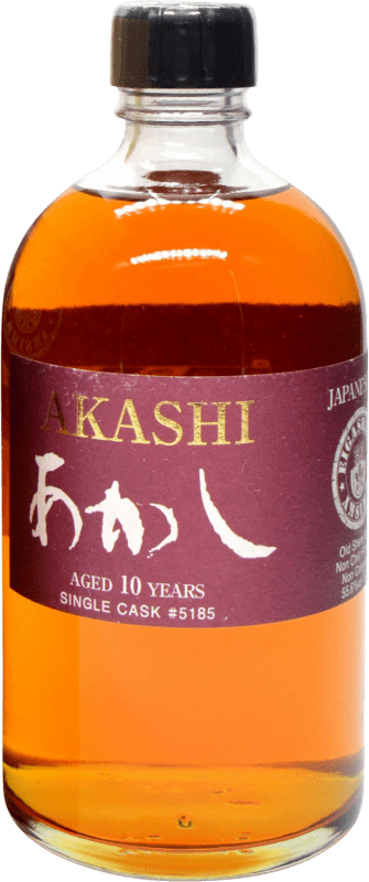 Бесплатная доставка | Односолодовый виски Eigashima Akashi Single Cask — Одна бочка Япония 10 Лет Средняя бутылка 50 cl