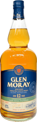 Single Malt Whisky Glen Moray Speyseite American — Amerikanisch, Oak Cask — Eichenfass 12 Jahre 1 L