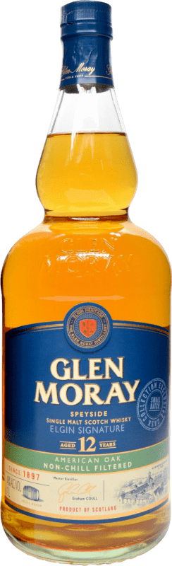 68,95 € Spedizione Gratuita | Whisky Single Malt Glen Moray American — Americano, Oak Cask — Botte di Rovere 12 Anni