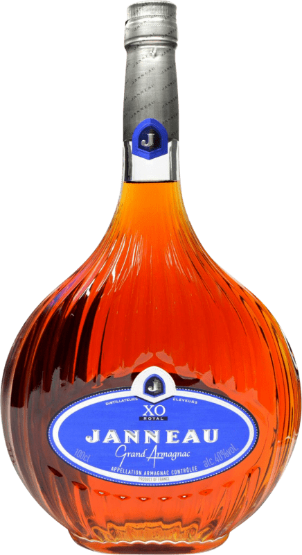 Envio grátis | Armagnac Janneau Grand Royal — Real XO Extra Old — Extra Velho I.G.P. Bas Armagnac França 1 L
