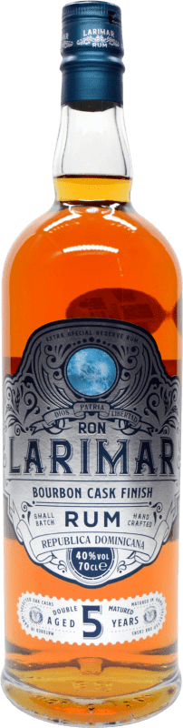 27,95 € | Rum Larimar Bourbon Cask Finish — Affinato in Botte Repubblica Dominicana 5 Anni 70 cl