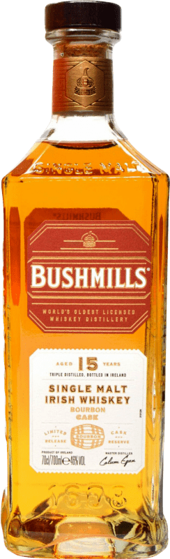 Envoi gratuit | Whisky Single Malt Bushmills Bourbon Cask Finish — Finition en Fût Irlande 15 Ans 70 cl