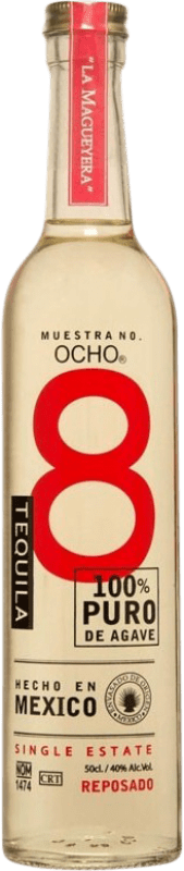 Free Shipping | Tequila Ocho 8 Reposado Jalisco Mexico Medium Bottle 50 cl
