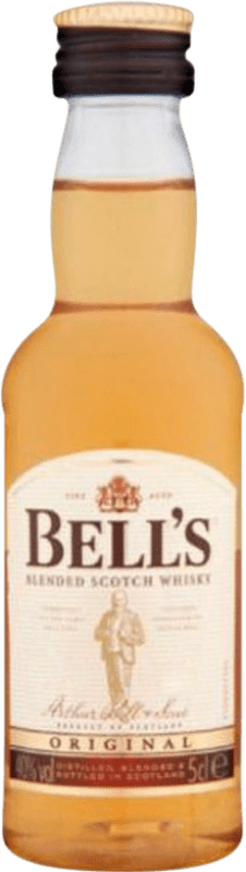 Envoi gratuit | Whisky Blend Bell's Ecosse Royaume-Uni Mini-Bouteille 5 cl PET
