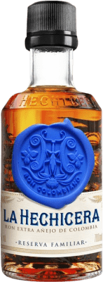 Envio grátis | Rum La Hechicera Reserva da Família Colômbia Garrafinha Miniatura 5 cl