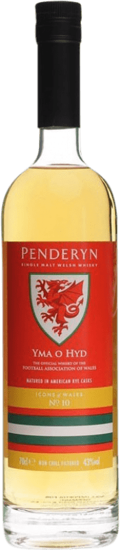 79,95 € | Single Malt Whisky Penderyn Icons of Wales Nº 10 YMA O HYD Football Association of Wales Wales Großbritannien 70 cl