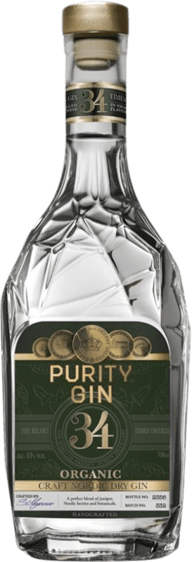 Envoi gratuit | Genièvre Gin Purity 34 Craft Nordic Suède Organic — Biologique 70 cl