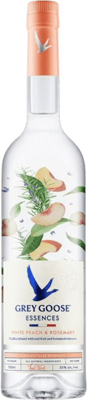 Envio grátis | Vodka Grey Goose Essence França 1 L Peach — Pêssego, Rosemary — Alecrim