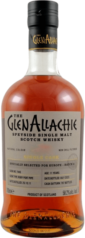 177,95 € Free Shipping | Single Malt Whisky Glenallachie Port Pipe Single Cask