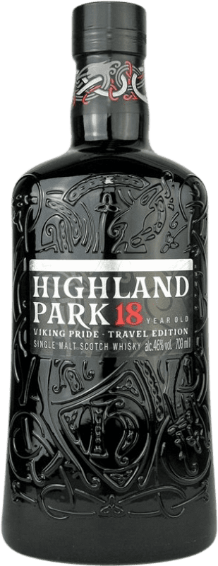 189,95 € Envío gratis | Whisky Single Malt Highland Park Viking Pride Travel Edición Limitada 18 Años