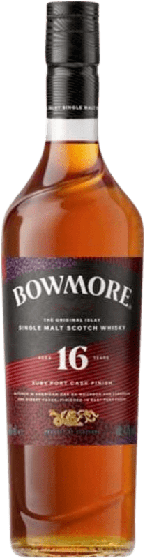 Envoi gratuit | Whisky Single Malt Morrison's Bowmore Ruby Port Cask Finish — Finition en Fût Islay Royaume-Uni 16 Ans 70 cl